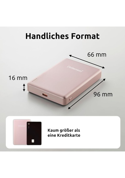 Mw10000 Magsafe Power Bank 10.000 Mah 20w Pd 3.0 15w Kablosuz Şarj Qi Wireless Manyetik Powerbank - Pembe