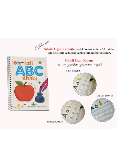 5 Yaş Etkinlik Seti 6 Kitap 202 Etkinlik - İzli Abc Ve Sayıcıklar seti