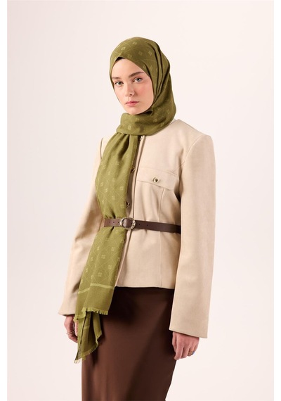 Silk Home Pamuk Polyester Liva Şal Olive Dokulu Nefes Alan Doğal Yapılı 90x200 Çok Renkli