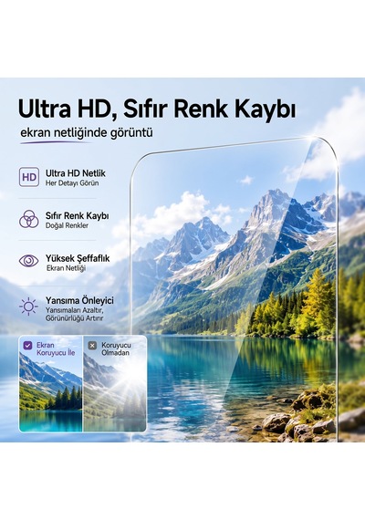 Caseonn Samsung Galaxy Uyumlu Tab S8 Plus Sm-x800/x806/x806b/x806u Esnek Ultra İnce Nano Cam Ekran Koruyucu Şeffaf