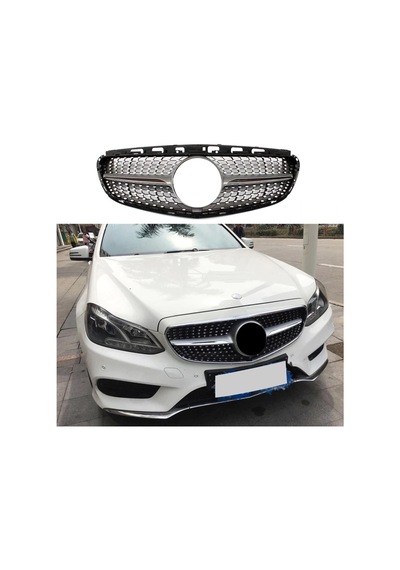 Mercedes W212 E Seris Diamond Ön Panjur Izgara 2013-2015 Makyajlı