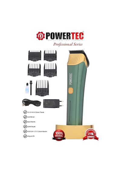 Powertec TR-9700 Profesyonel Saç Sakal Tıraş Makinesi