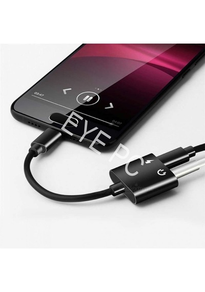 EYEPC Samsung Galaxy A50-Oppo Ren Uyumlu Type-C Kulaklık ve Şarj Dönüştürücü