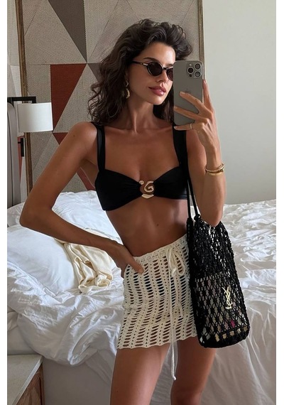 Askılı Yasmin Bikini - Siyah
