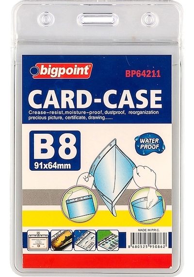 Bigpoint Kilitli Kart Poşeti Dikey B8 64x91mm 10'lu Poşet
