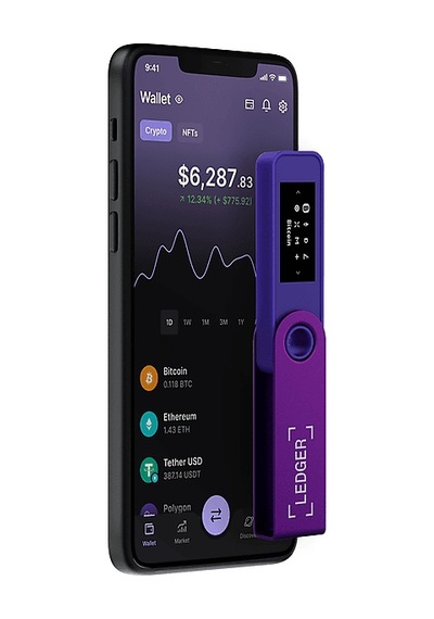 Ledger Nano S Plus Type-C 64 GB Kripto Cüzdan Mor