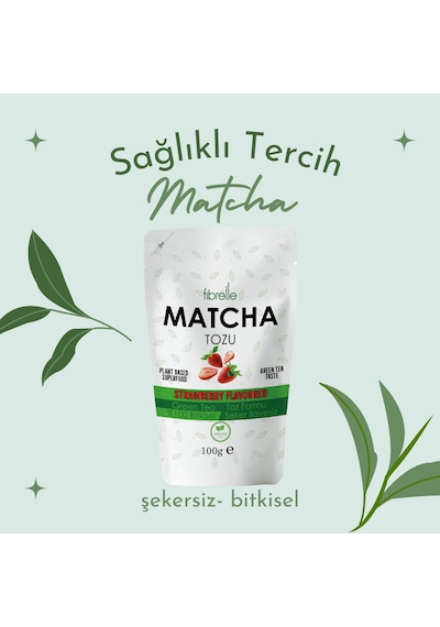 Fibrelle Matcha Çilek Aromalı 100g