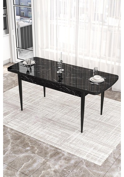 Canisa Concept Kor Serisi 70x114 MDF Açılabilir Mutfak Masası Takımı Siyah Mermer Desen Masa 6 Hardal Sandalye Masa Siyah Mermer Desen Sandalyeler Hardal Canisa Concept Kor Serisi 70x114 MDF Açılabilir Mutfak Masası Takımı Siyah Mermer Desen Masa 6 Hardal Sandalye Masa Siyah Mermer Desen Sandalyeler Hardal