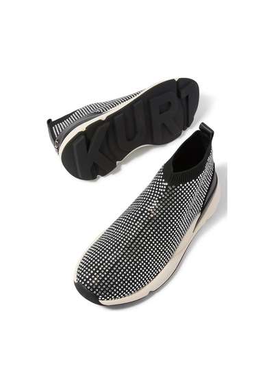 Kurt Geiger Crystal Runner Taşlı Lüks Kadın Sneaker Siyah