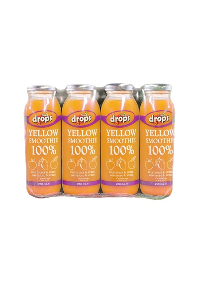 Fruit Drops 100% Yellow Smoothie 12 x 250 ML