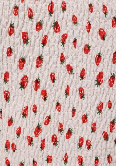 Colins Slim Fit Kare Yaka Baskılı Kadın Ekru Balon Kol Tişört Cl1074581 Q1.v1 Ecr Ekru