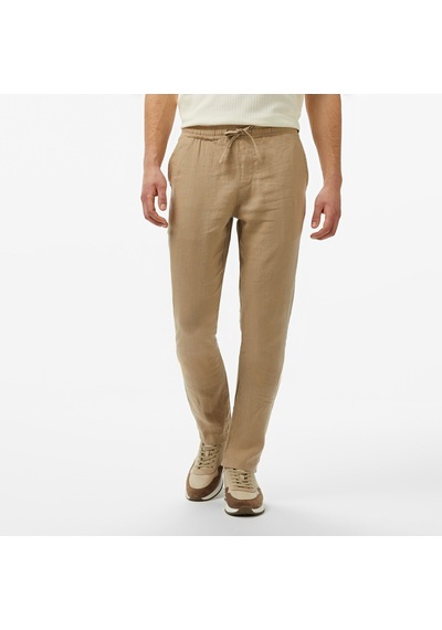 Nautica Erkek Bej Jogger Keten Pantolon Düz P55116t Bej