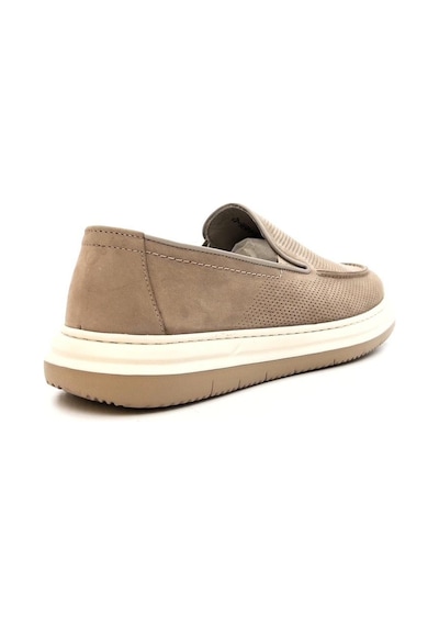 Greyder 64696 Erkek Hakiki Deri Baskılı Lastikli Comfort Casual Ayakkabı Bej