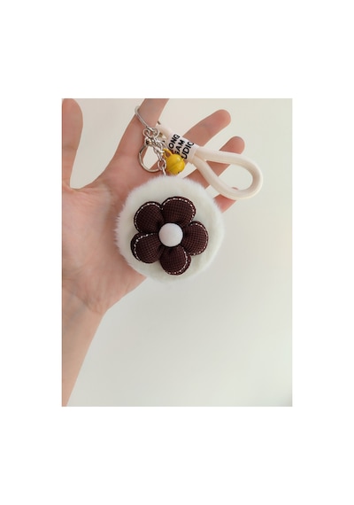 Peluş Çift Taraflı Şık Ayna Bej Bej
