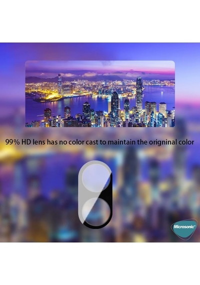 Microsonic Xiaomi Poco X8 Pro Max Kamera Lens Koruma Camı Siyah
