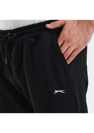 Slazenger CUPA I Erkek Cepli Siyah Eşofman Altı