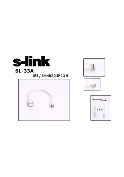 S-link Sl-33a 0.3m Usb Am-mıcro5p Kablosu