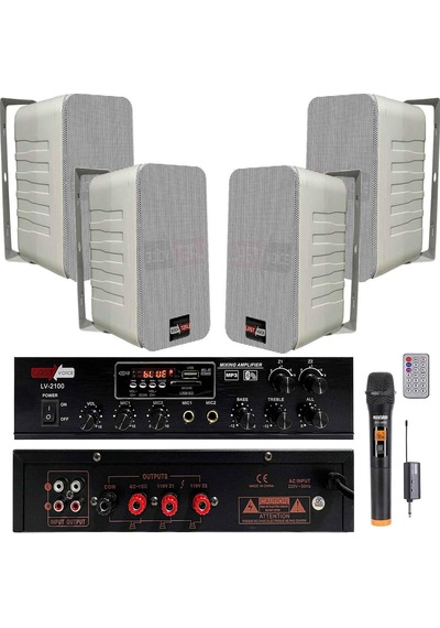 Lastvoice Large Plus Paket-3 Hoparlör ve Anfi Anons Ses Sistemi S