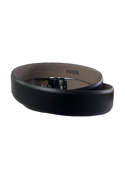Fossil Siyah Düz Klasik 3,5 Cm Erkek Kemeri-110cm Siyah