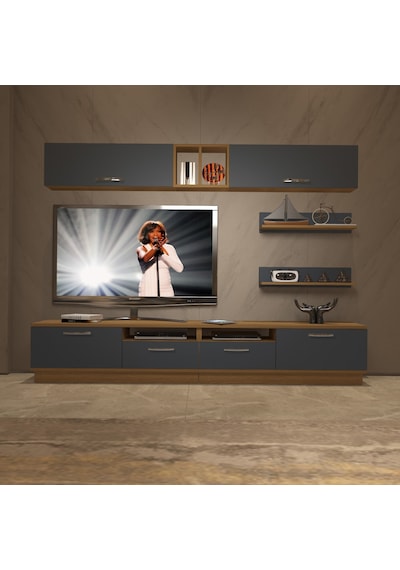 Decoraktiv Trendstyle 5220 Mdf Tv Ünitesi Tv Sehpası Pera - Antrasit