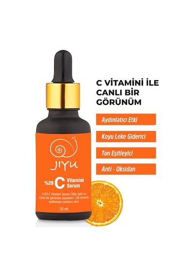 Jiyu C Vitamini Serum Süper Aydınlatıcı Cilt Tonu Eşitleyici 30 ML