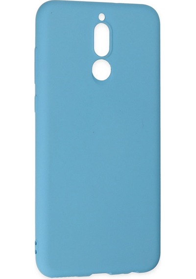 Cosmotex Newface Huawei Mate 10 Lite Kılıf Nano İçi Kadife Silikon - Mavi