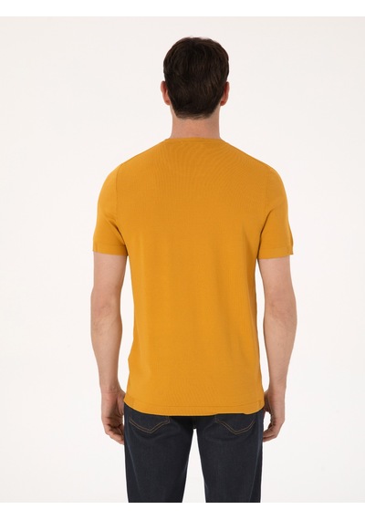 Cacharel Hardal Slim Fit Kazak Sarı