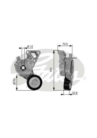 GATES T38148 ALTERNATÖR V KAYIS GERGI RULMANI KÜTÜKLÜ CADDY GOLF