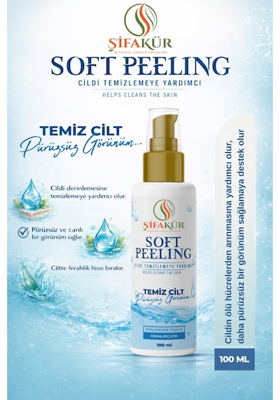 Şifakür Soft Peeling Aha Bha Laktik Salisilik Asit Niasinamid Cilt Arındırıcı Bakım 100ml