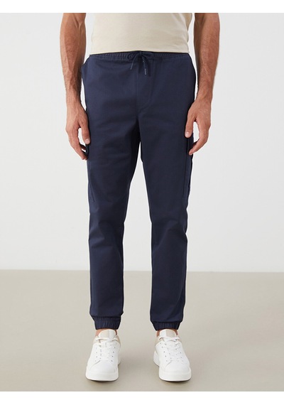 Lcw Eco Lacivert Slim Fit Erkek Kargo Pantolon