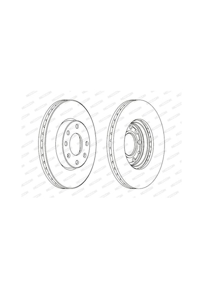 Opel Astra G Ön Fren Diski 1.4/1.6/1.7 256 Mm 1998-2004 Ferodo