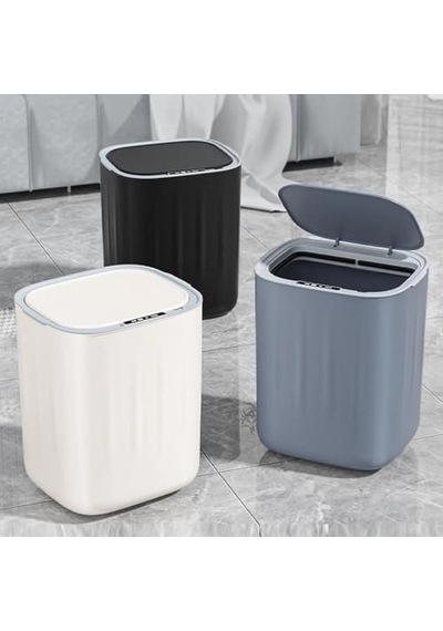 Greentech Sensörlü 28 Litre Çöp Kovası Şarj Edilebilir Lityum Pilli / Gt-sc07s Çok Renkli