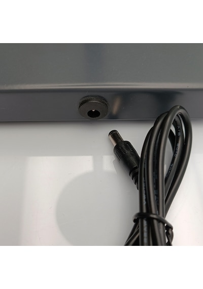 Konik Şapka Metal Şarjlı Masa Lambası Antrasit