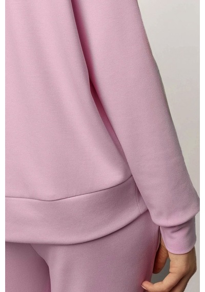 Hiccup Modal Dokunuşlu Basic Sweatshirt Allık Pembe