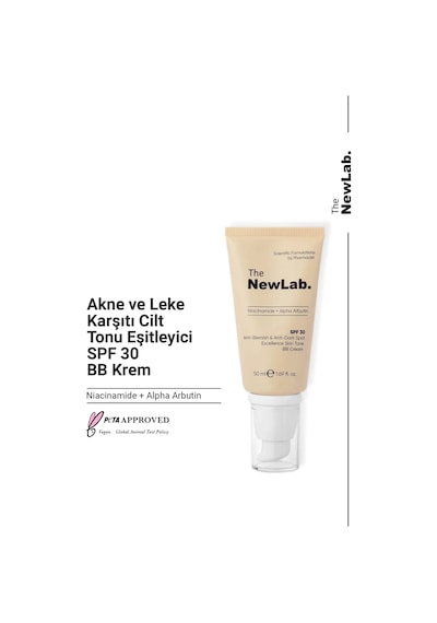 The NewLab Akne Ve Leke Karşıtı Cilt Tonu Eşitleyici Spf 30 Bb Krem-niacinamide+alpha Arbutin