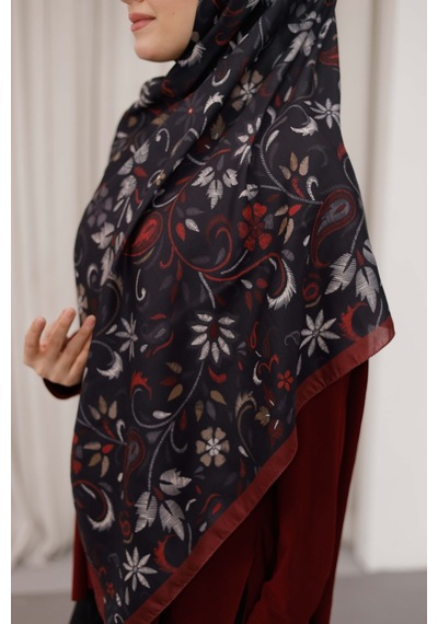 Mimiyum Rüya Desen-soft Şal Lacivert Bordo - Model 2 Çok Renkli