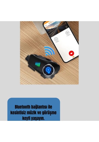 Q28 Kameralı Motosiklet Kask Kulaklığı Bluetooth 5.3 1080p Hd Kamera Ipx6 Su Geçirmez