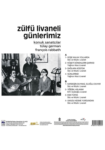 Zülfü Livaneli - Günlerimiz Plak