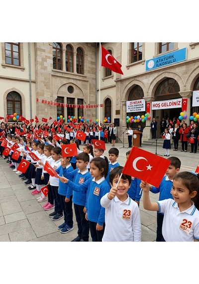 20x30 Cm Çubuklu Kağıt Türk Bayrağı - 40 Adet - Okul Ve Bayram Süslemeleri İçin Tek Ebat