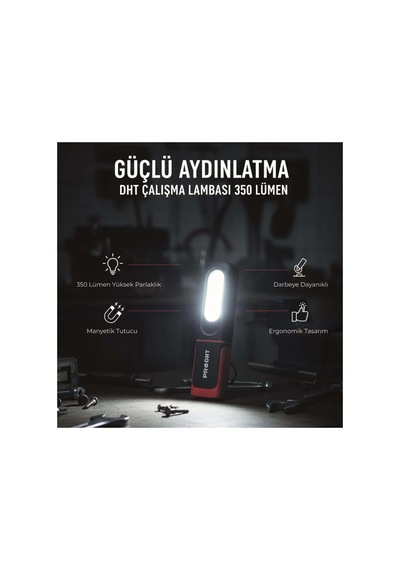 Dht Çalışma Lambası 350 Lümen Siyah