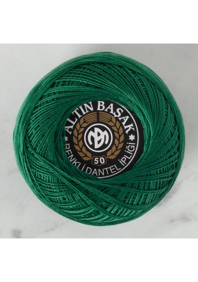 Abarta Altınbaşak Klasik Renkli Dantel Ipi -no:50 20 Gr 1 Adet- Yeşil