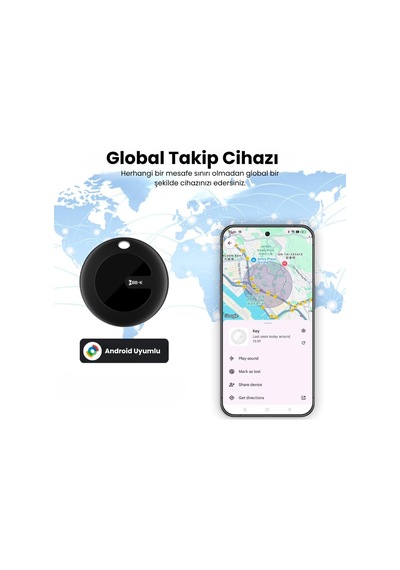 Lexroo Hi Tag Android Ve İos Uyumlu Tag Google & Mfi Lisanslı  - Siyah