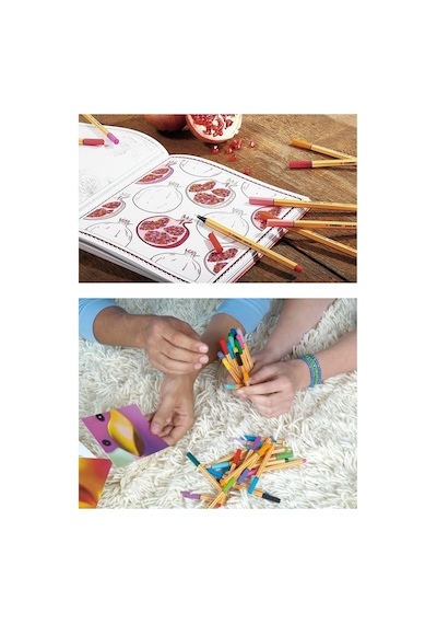 8 Renk Fineliner Kalem 1 Paket Stabilo Point 88 8 Li Pastel Renkler İnce Keçe Uçlu Kalem 0.4mm Su Bazlı Mürekkep