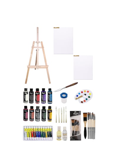 Rich 120 cc Akrilik Boya +Fanart 12x12 ml Yağlı Boya Seti
