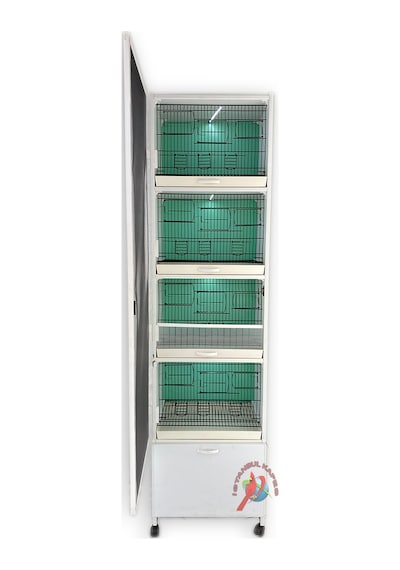 İstanbul Kafes Model 1D Pvc Kuş Dolabı