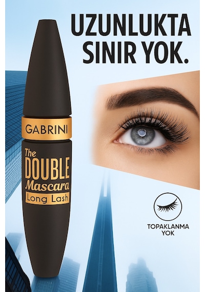 Gabrini Long Lash Mascara Kirpikleri Uzatan Siyah Maskara Siyah