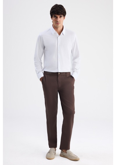 D's Damat Ds Damat Relaxed Fit Pilesiz Kahverengi Gabardin Chino Pantolon 6hcc3ı303777m Çok Renkli
