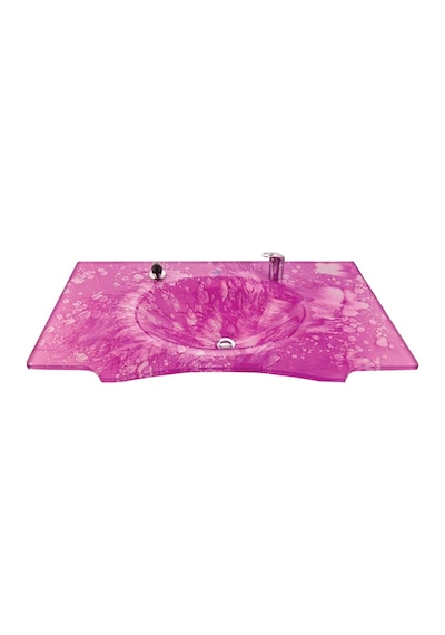 Cam Lavabo Kelebek Modeli 80 x 56 CM