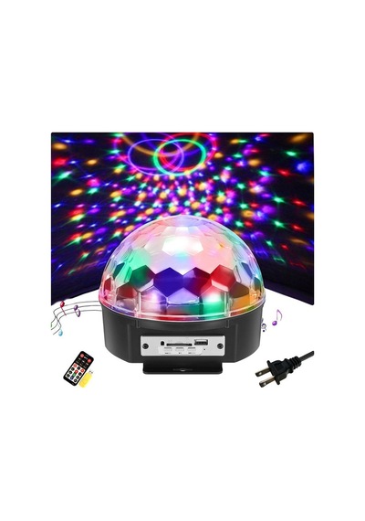 Kumandalı Disko Topu Müzik Çalar Usb Sd Girişli