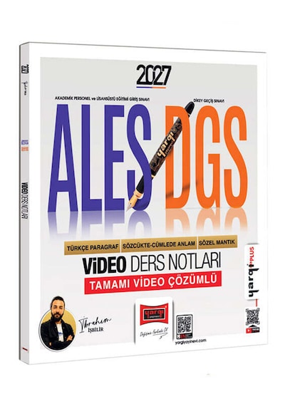 Yargı Yayınları 2027 Ales Dgs Türkçe Paragraf Sözcükte Anlam Sözel Mantık Video Ders Notları